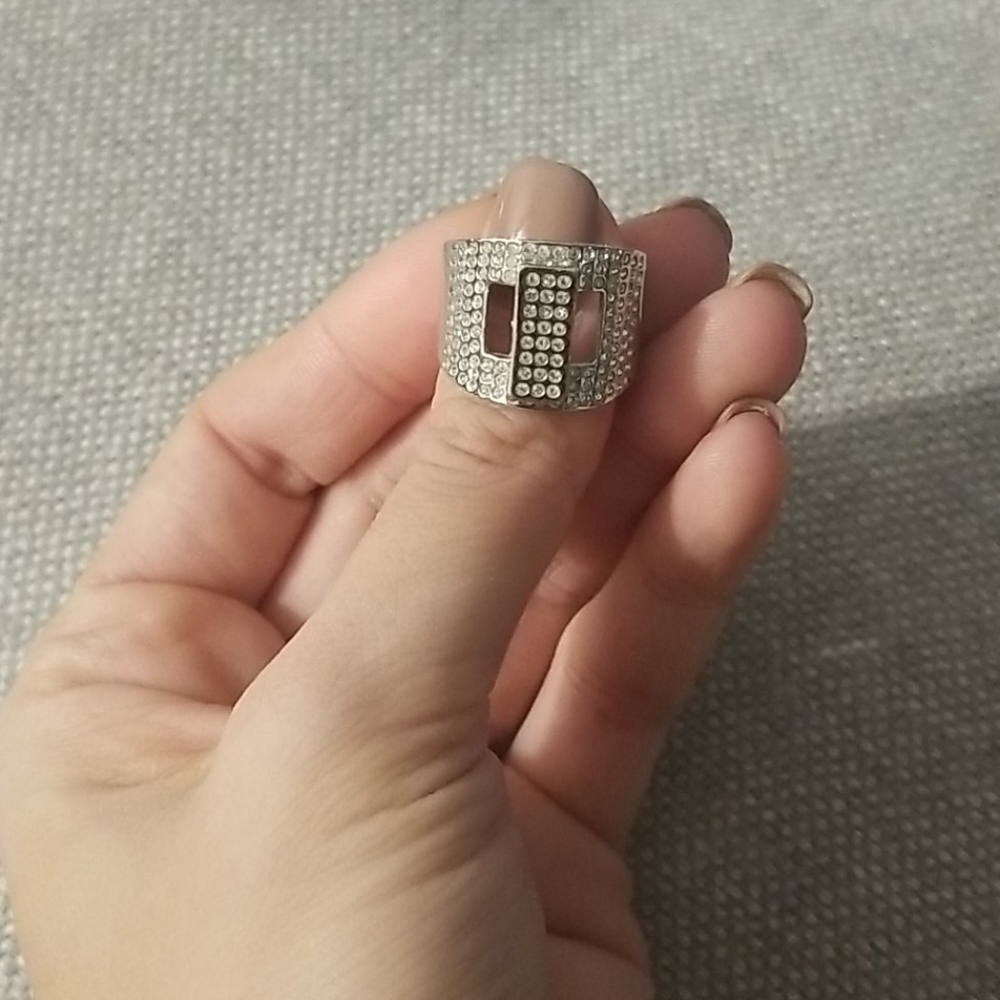 Swarovski silver ring